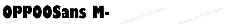 OPPOOSans M字体转换